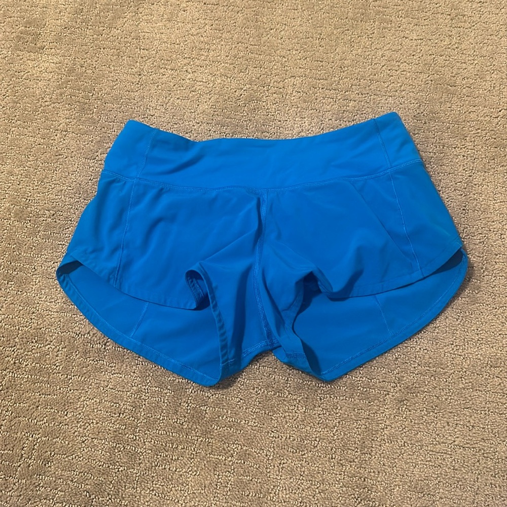 Blue speed up shorts
